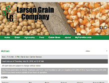Tablet Screenshot of larsongrain.com